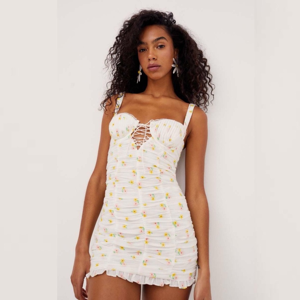 For Love & Lemons Celia Mini Dress NWT